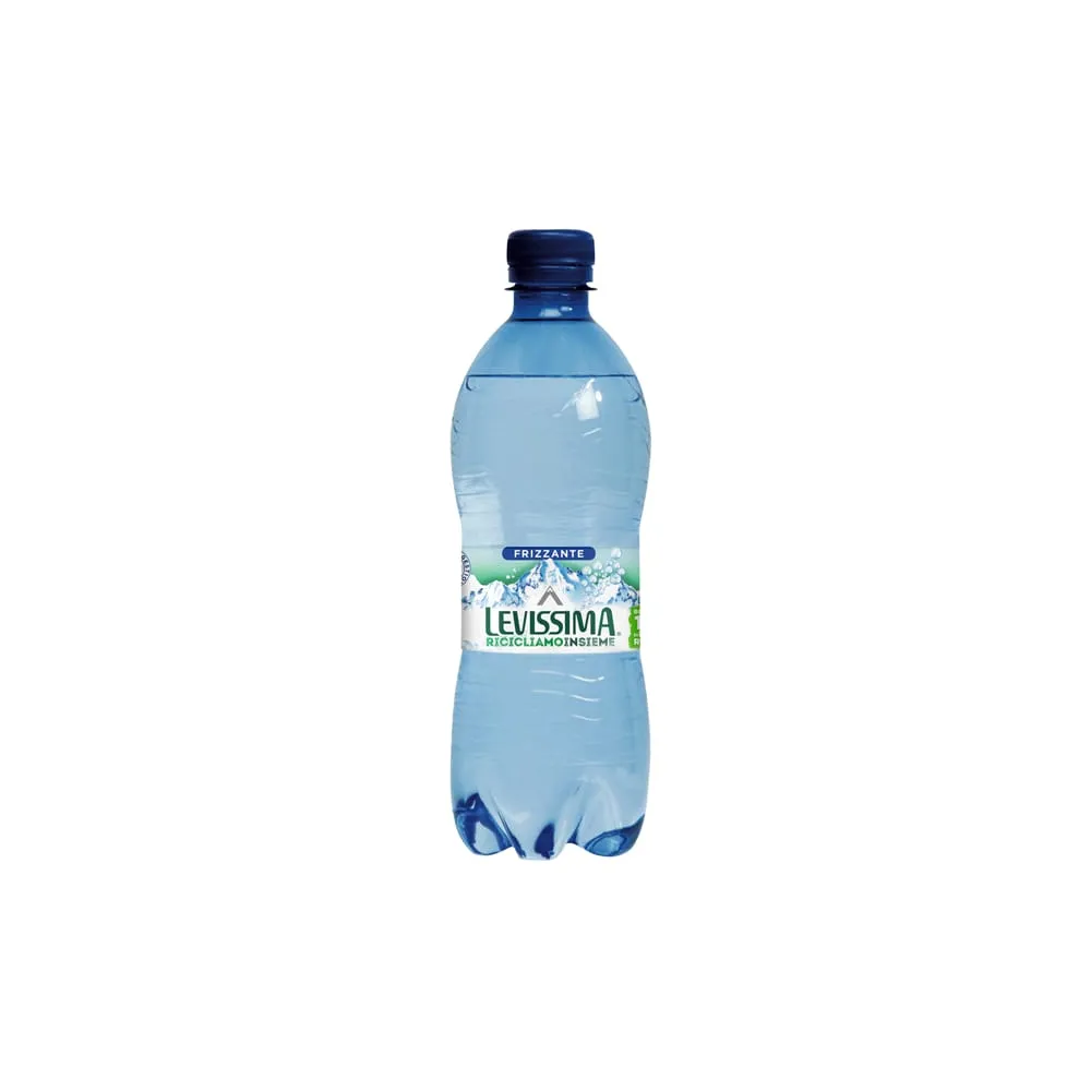 Acqua frizzante - PET 100% riciclabile - bottiglia da 500 ml - Levissima