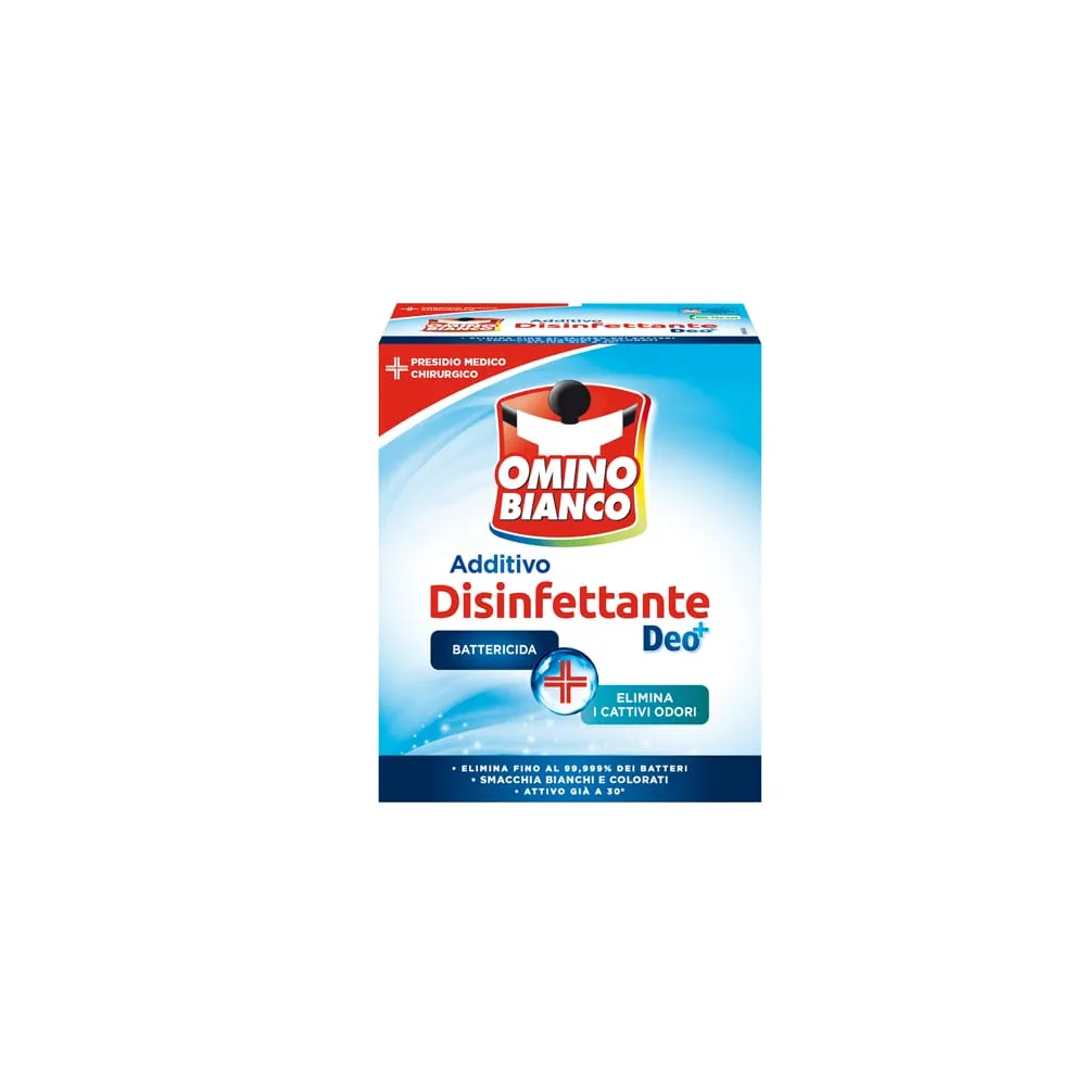 Additivo Omino Bianco disinfettante per tessuti - 450 gr - Omino Bianco
