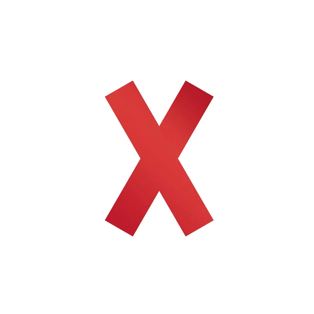 Adesivo da terra - "croce" - 13,5 x 0,02 x 19,3 cm - Durable - conf. 5 pezzi