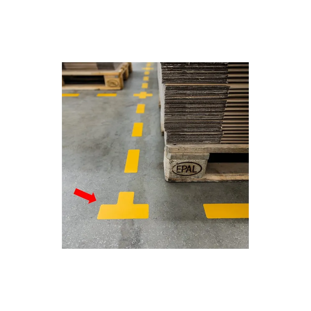 Adesivo da terra - "forma a T" - 10 x 15 cm - Durable - conf. 10 pezzi