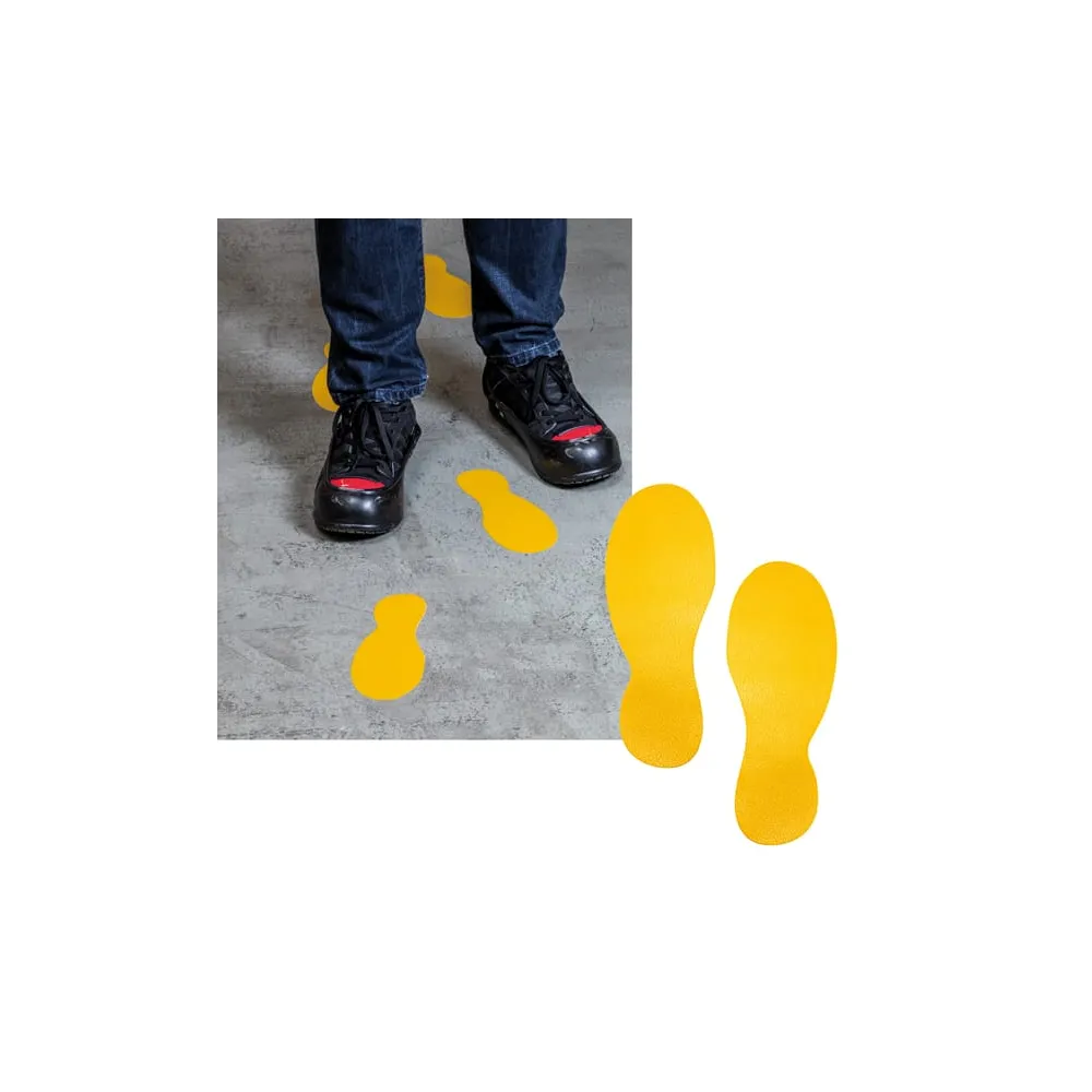 Adesivo da terra - "orme" - 9 x 24 cm - Durable - conf. 5 paia