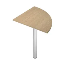 Angolare 90Â° AgorÃ  Basic - gamba + supporto - per scrivanie - 80 x 80 cm - rovere