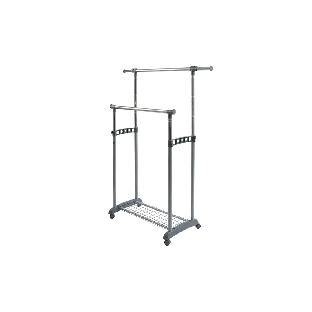 Appendiabiti su ruote Gastone - 2 barre - Perfetto