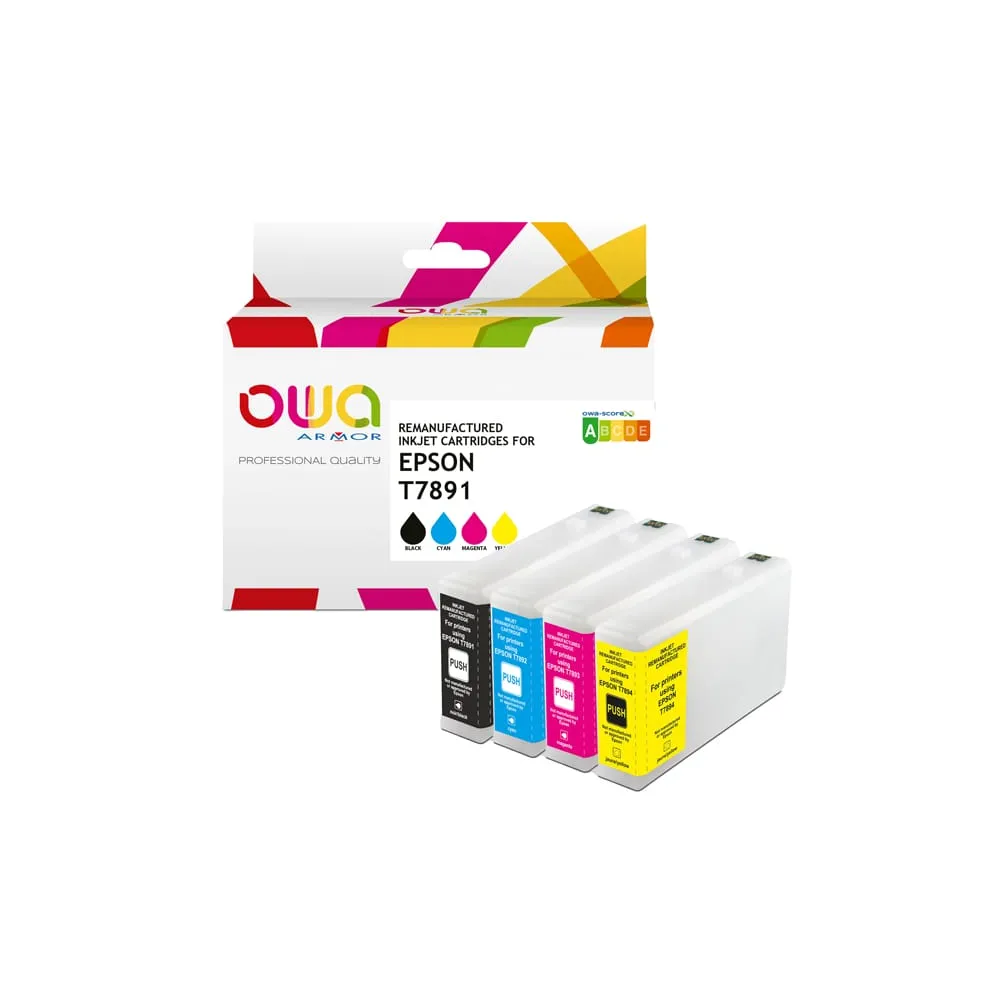 Armor - Cartuccia Compatibile per Espon T789 - BK/C/M/Y