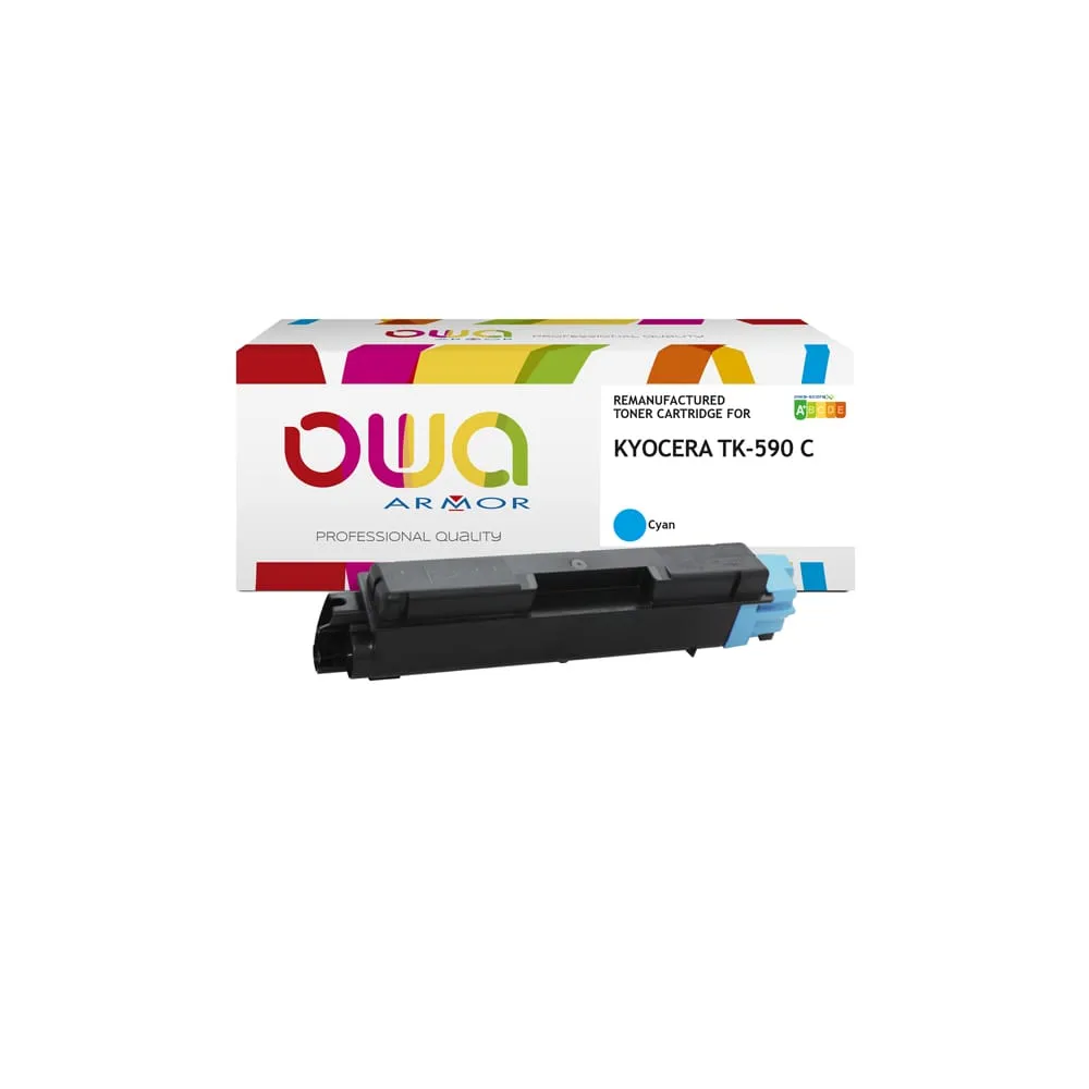 Armor - Toner Compatibile per Kyocera TK-590C - Ciano - 5.000 pag