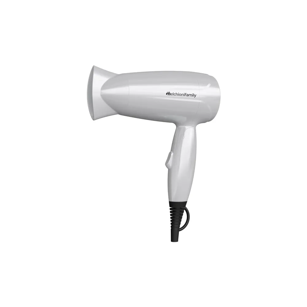 Asciugacapelli da viaggio Handy Style New - 13,5x8x20,5 cm - 1200 W - 220/240 V - grigio - Melchioni family