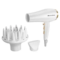 Asciugacapelli Gold Style - 2200 W - 21 x 9 x 26,4 cm - bianco/oro - Melchioni family