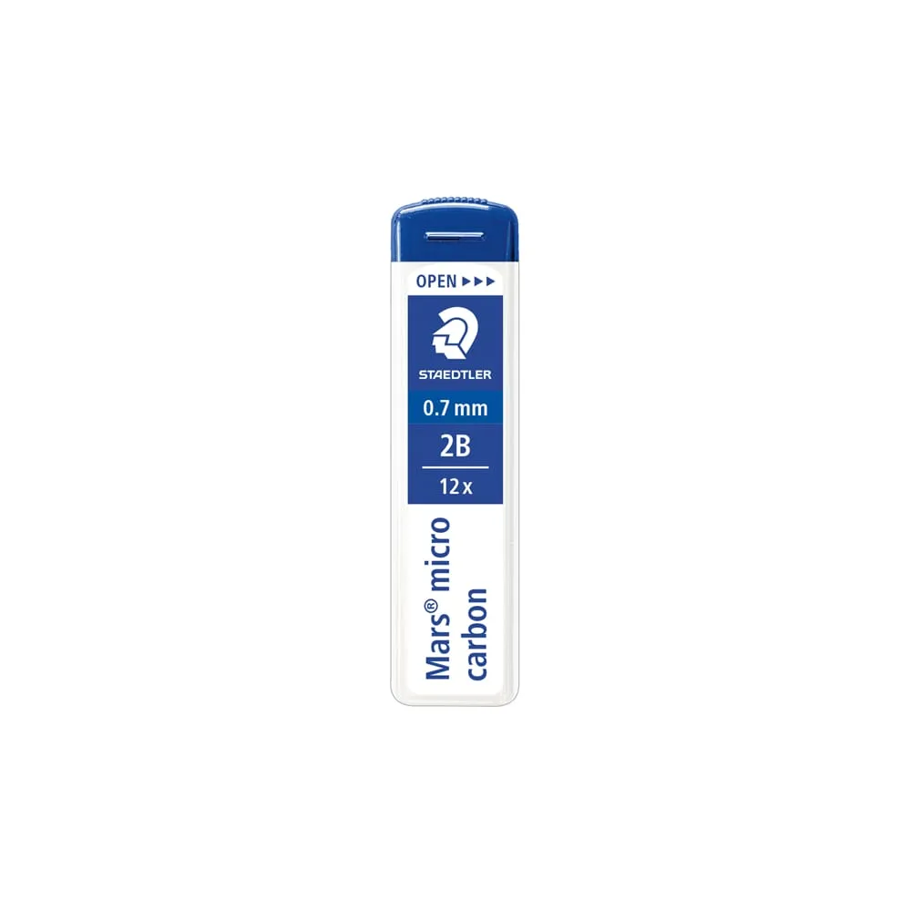 Astuccio 12 Mine Mars Micro - mina 0,7mm - gradazione 2B - Staedtler - conf. 12 astucci