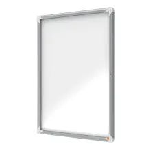 Bacheca per esterni - fondo magnetico bianco - 9 fogli A4 - verticale - Nobo