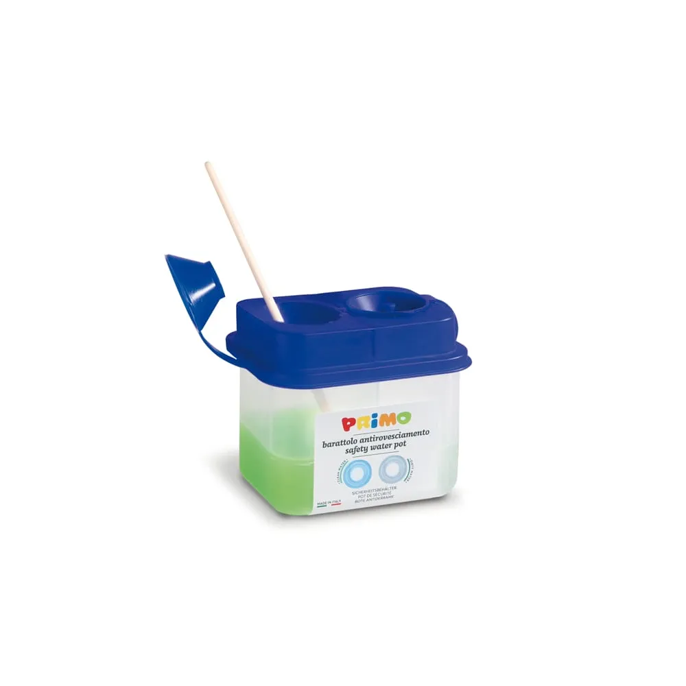 Barattolo lava pennelli - 2 scomparti - Primo