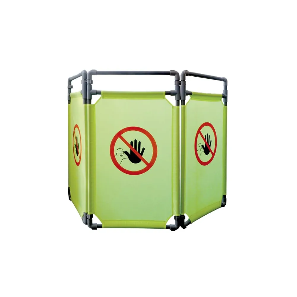 Barriera per interni - NO ENTRY - 3 pannelli - 170 x 100 cm - PL - giallo