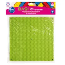 Base costruzioni Micro - in ABS - 25 x 25 cm - colori assortiti - CWR - conf. 5 pezzi