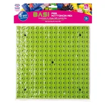 Base costruzioni Midi - in ABS - 25 x 25 cm - colori assortiti - CWR - conf. 5 pezzi