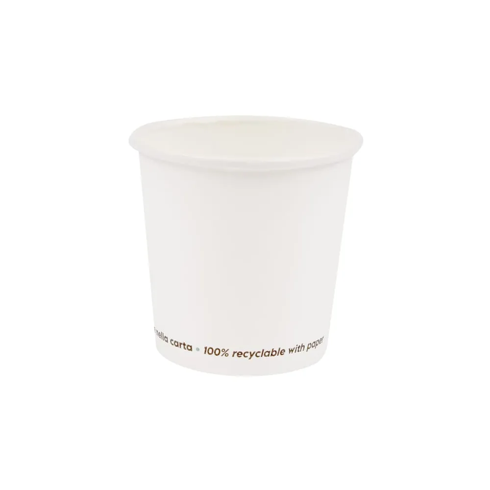 Bicchiere in carta - 200 ml - bianco - Signor Bio - conf. 50 pezzi
