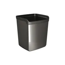 Bicchiere portapenne Mydesk - 8,7 x 7,4 x 10 cm - nero - Arda