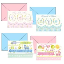 Biglietto auguri Battesimo - 11,7 x 17 cm orizzontale - 4 soggetti assortiti - Kartos