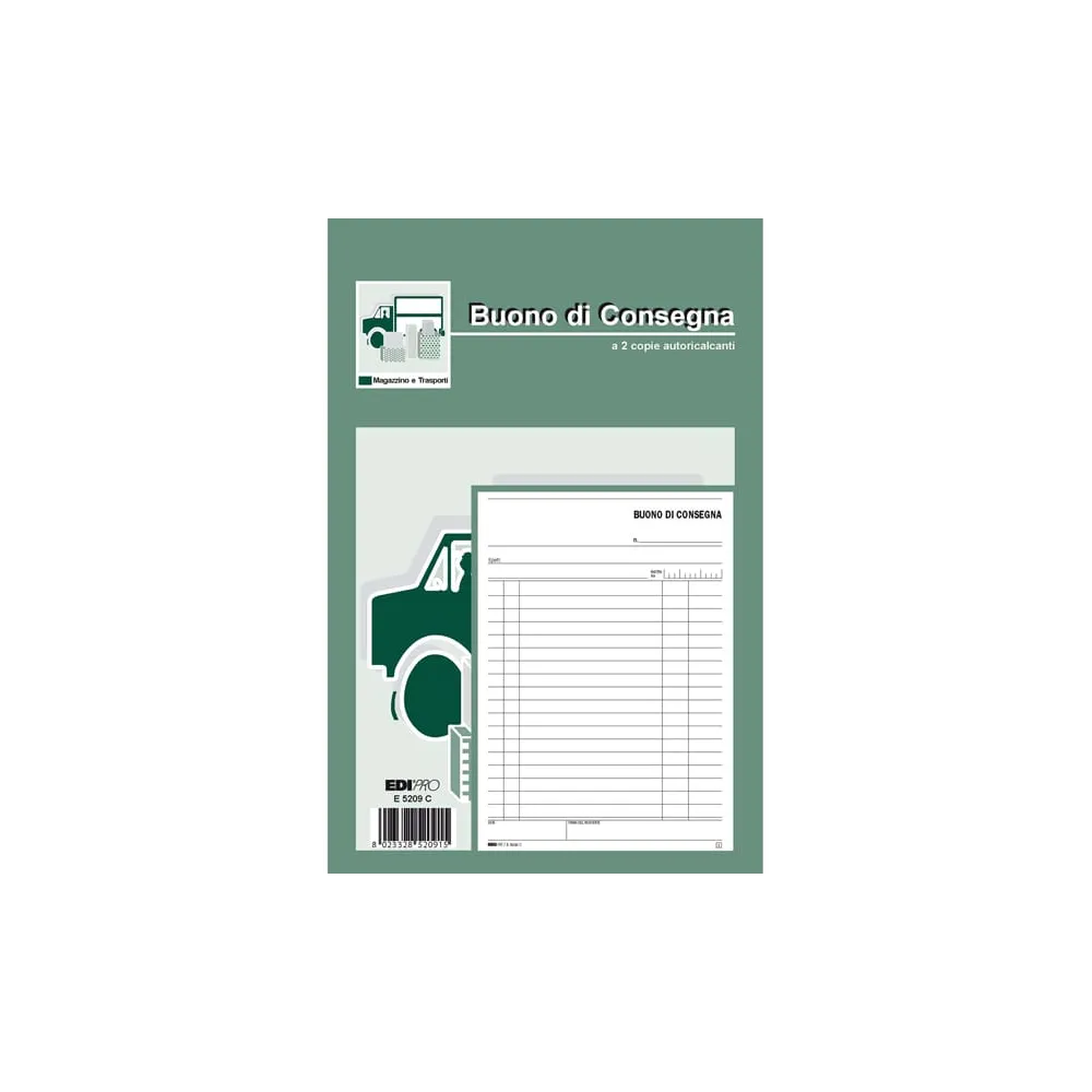 Blocco buoni di consegna - 50/50 fogli ricalcanti - 23 x 15cm - Edipro
