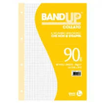 Blocco collato BandUp - A4 - 5mm - 40 fogli - 90gr - fori rinforzati - BM