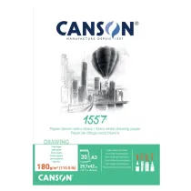 Blocco collato lato corto  1557 - A3 - 180 gr - 30 fogli - Canson