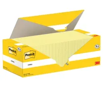 Blocco foglietti Post-it Notes - 654-CY-VP24 - 76 x 76 mm - giallo Canary - 100 fogli - Post-it - conf. 24 blocchi
