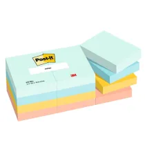 Blocco Post-it - 653-BEA - 38 x 51 mm - 100 fogli - colori Beachside - Post-it - conf. 12 pezzi