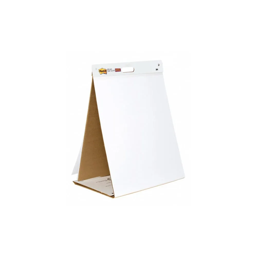 Blocco/Lavagna da tavolo Super Sticky autoportante - 563R - 20 fogli in carta riciclata - 58,4 x 50,8 cm - bianco - Post-it