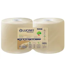 Bobina asciugatutto EcoNatural - 2 veli - 800 strappi - 213 m â€“ avana - Lucart