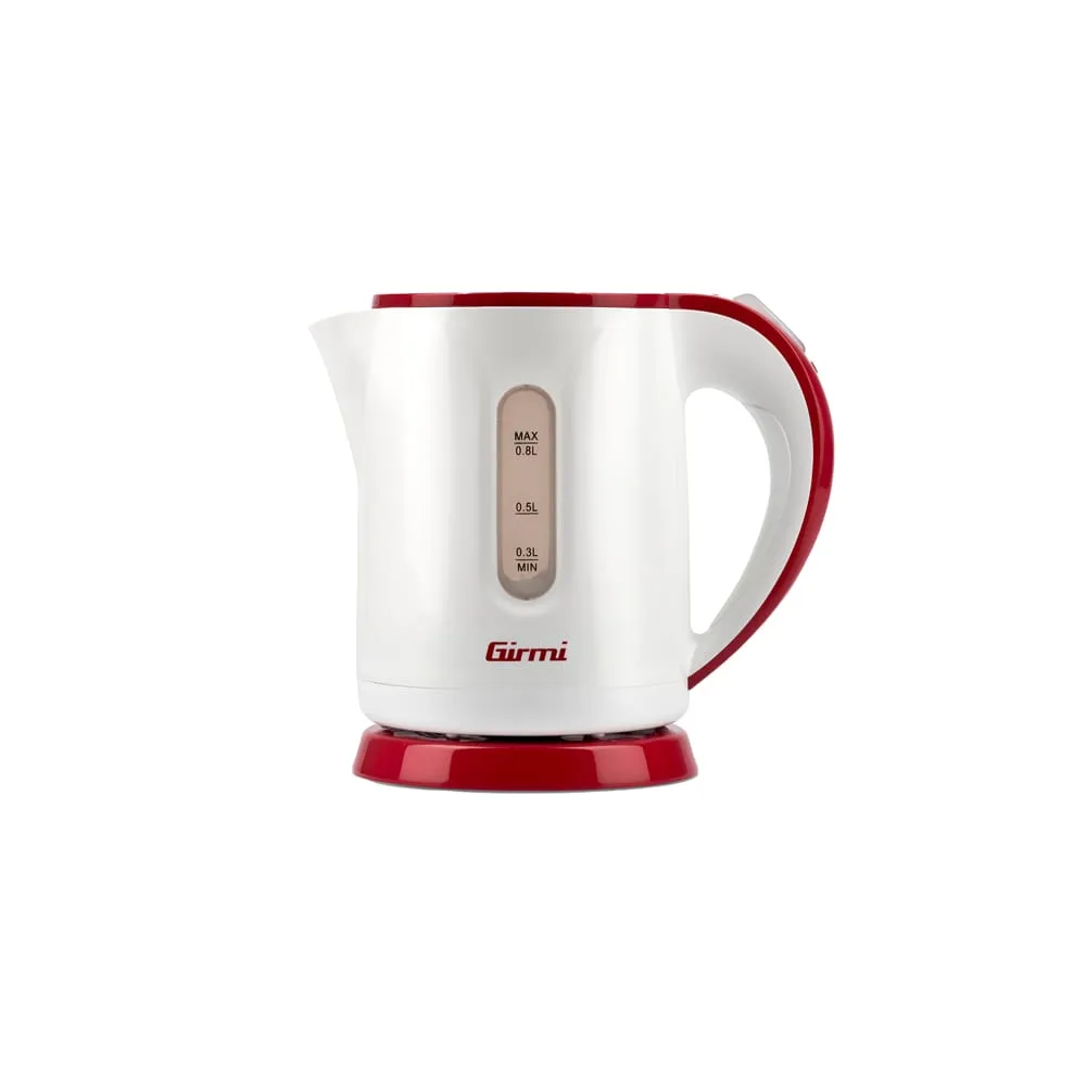 Bollitore elettrico - 800 ml - bianco/rosso - Girmi