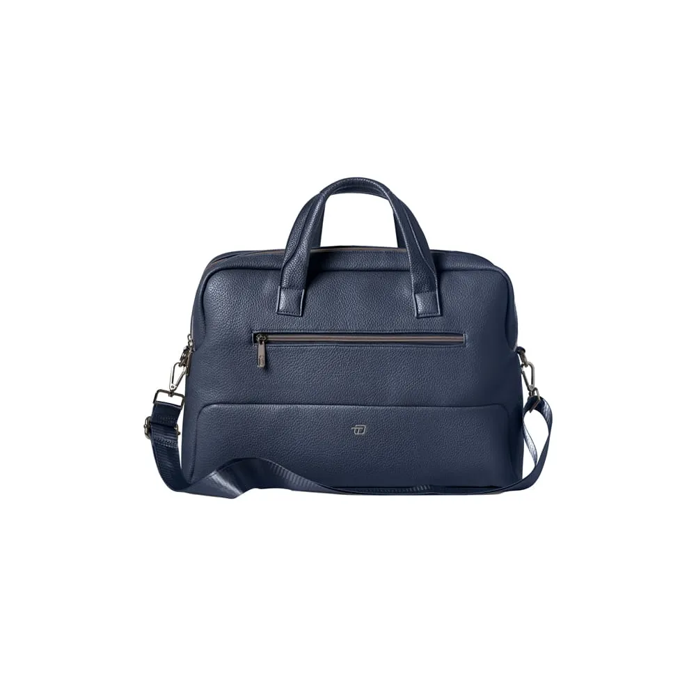 Borsa Gate Trended - con manici - 41 x 30 x 15 cm - ecopelle - blu - In Tempo