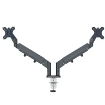 Braccio salvaspazio - per 2 monitor - grigio scuro - Leitz