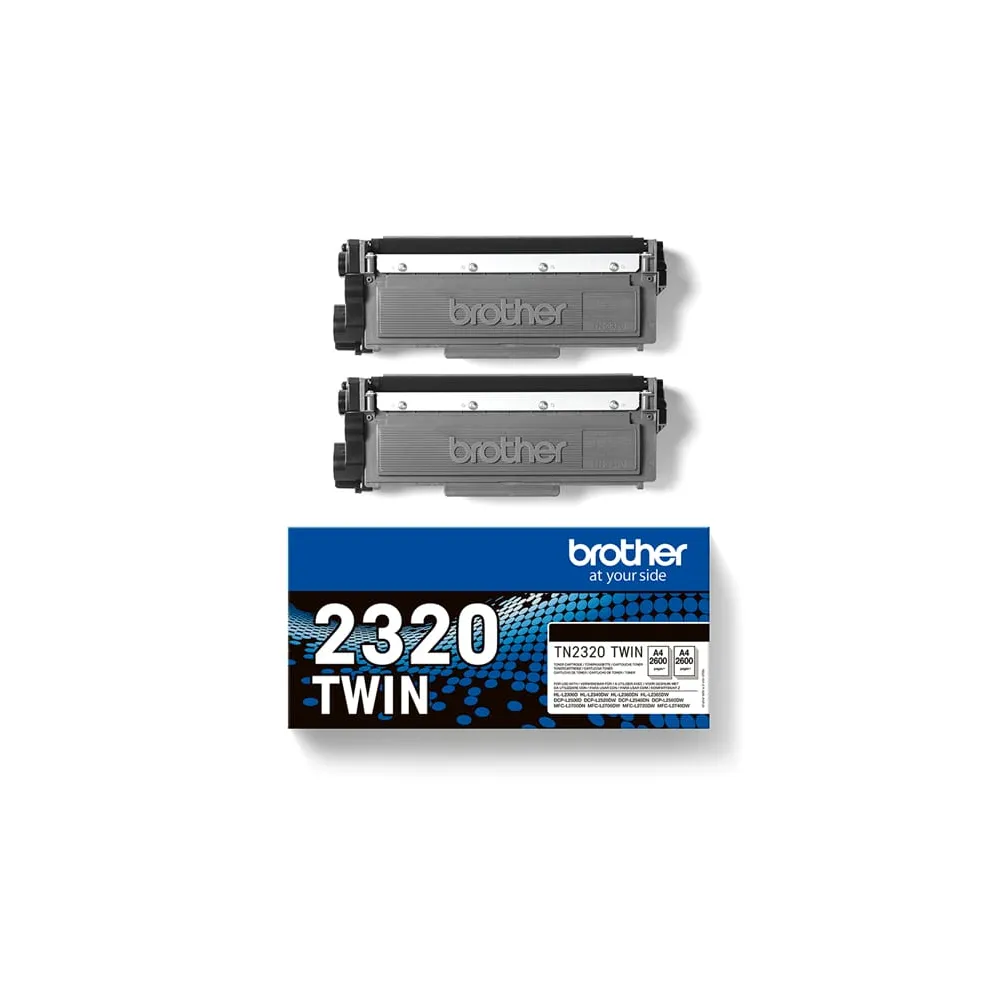 Brother - Bundle di 2 Toner - Nero - TN2320TWIN - 2.600 pag