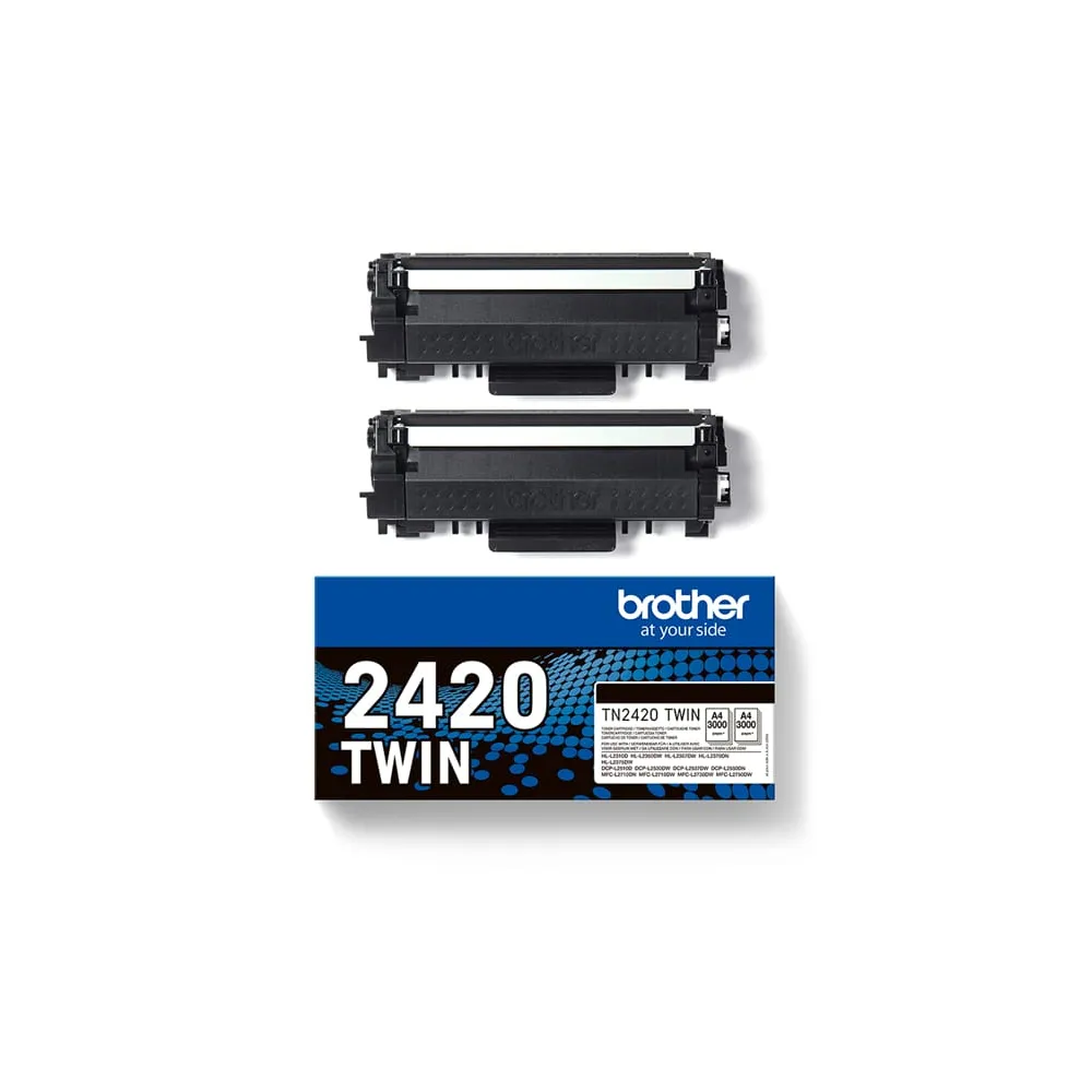 Brother - Bundle di 2 Toner - Nero - TN2420TWIN - 3.000 pag