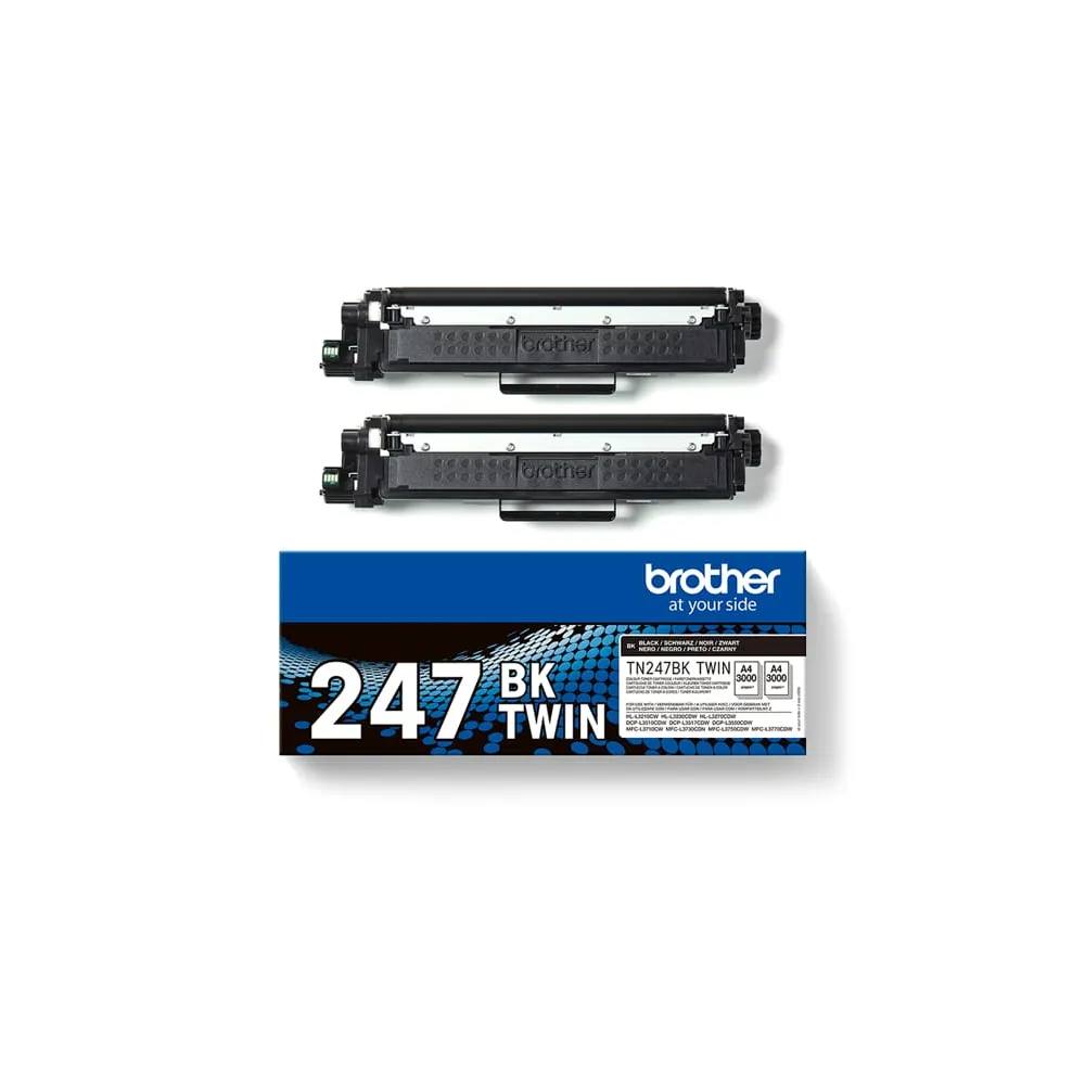 Brother - Bundle di 2 Toner - Nero - TN247BKTWIN - 3.000 pag