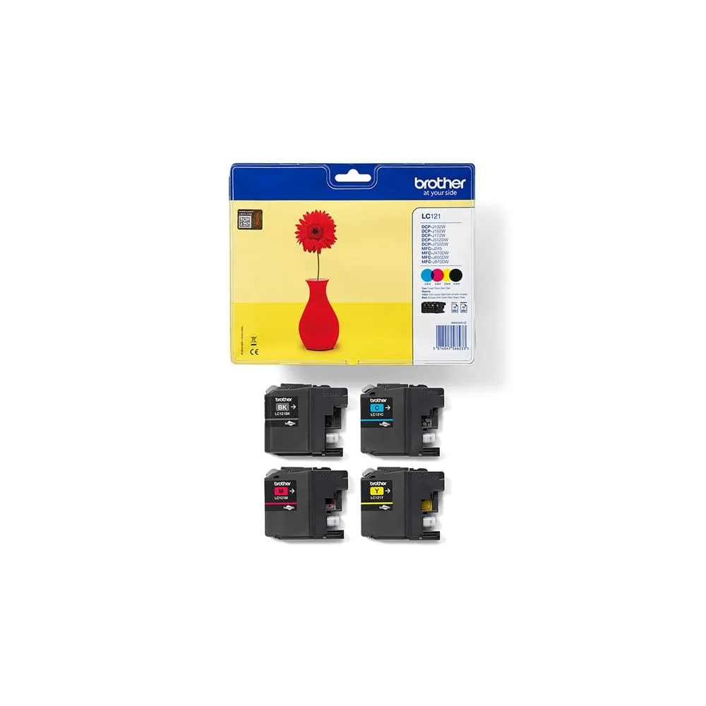 Brother - Cartuccia - C/M/Y/K - LC121VALBP