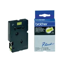Brother - Nastro -  Nero/Giallo - TC691 - 9mm x7,7mt