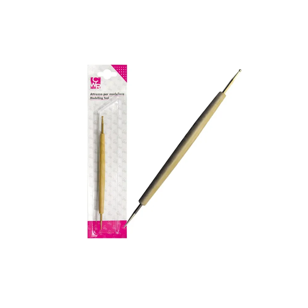 Bulino - doppia punta in acciaio per sbalzo/embossing - 18.5cm - CWR