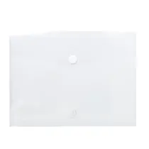 Busta a tasca con chiusura in velcro - PPL - 24 x 32 cm - trasparente - Exacompta