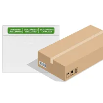 Busta adesiva Speedy Doc - con stampa "contiene documenti" - C5 (23 x 16,5 cm) - PPL/PE - trasparente - Favorit - conf. 1000 pe