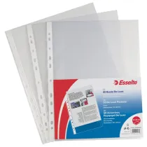 Buste forate CopySafe - DeLuxe - liscio - 22 x 30 cm - trasparente - Esselte - conf. 50 pezzi