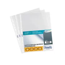 Buste forate Special PP - Superior - buccia - 21 x 29,7 cm - trasparente - Favorit - conf. 50 pezzi