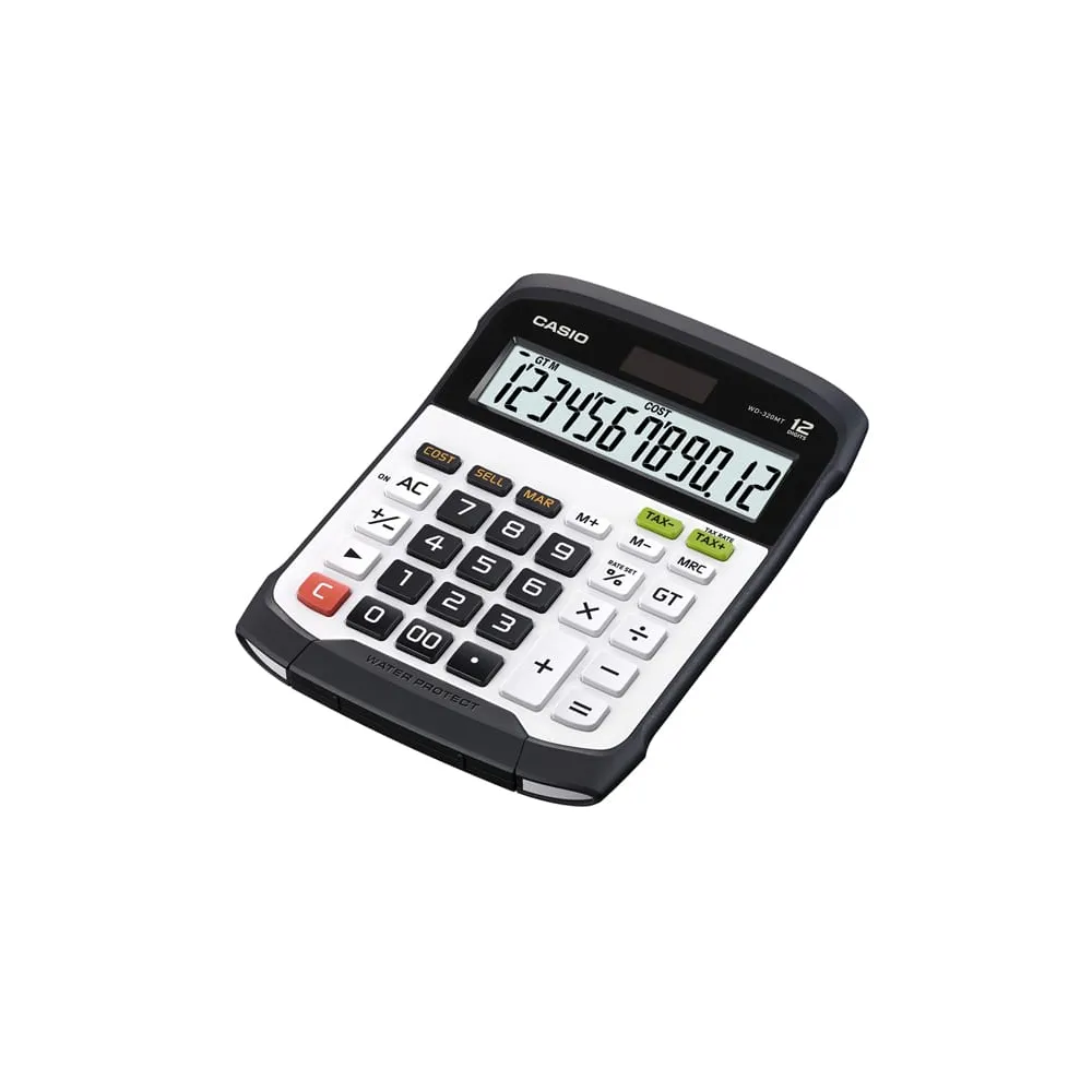 Calcolatrice da tavolo WD-320MT - 12 cifre - waterproof - Casio