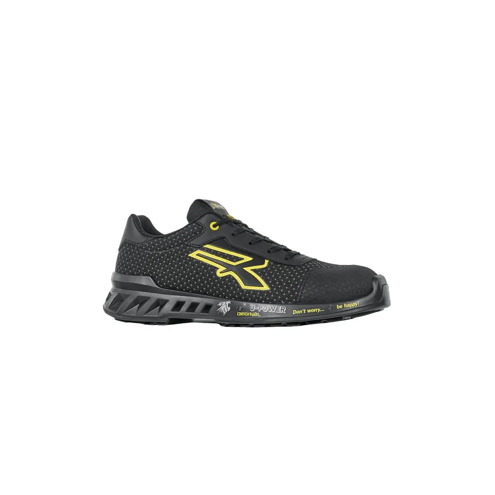 Calzatura di sicurezza Matt - S3 SRC CI ESD RedLeve - numero 38 - nero/giallo - U-Power