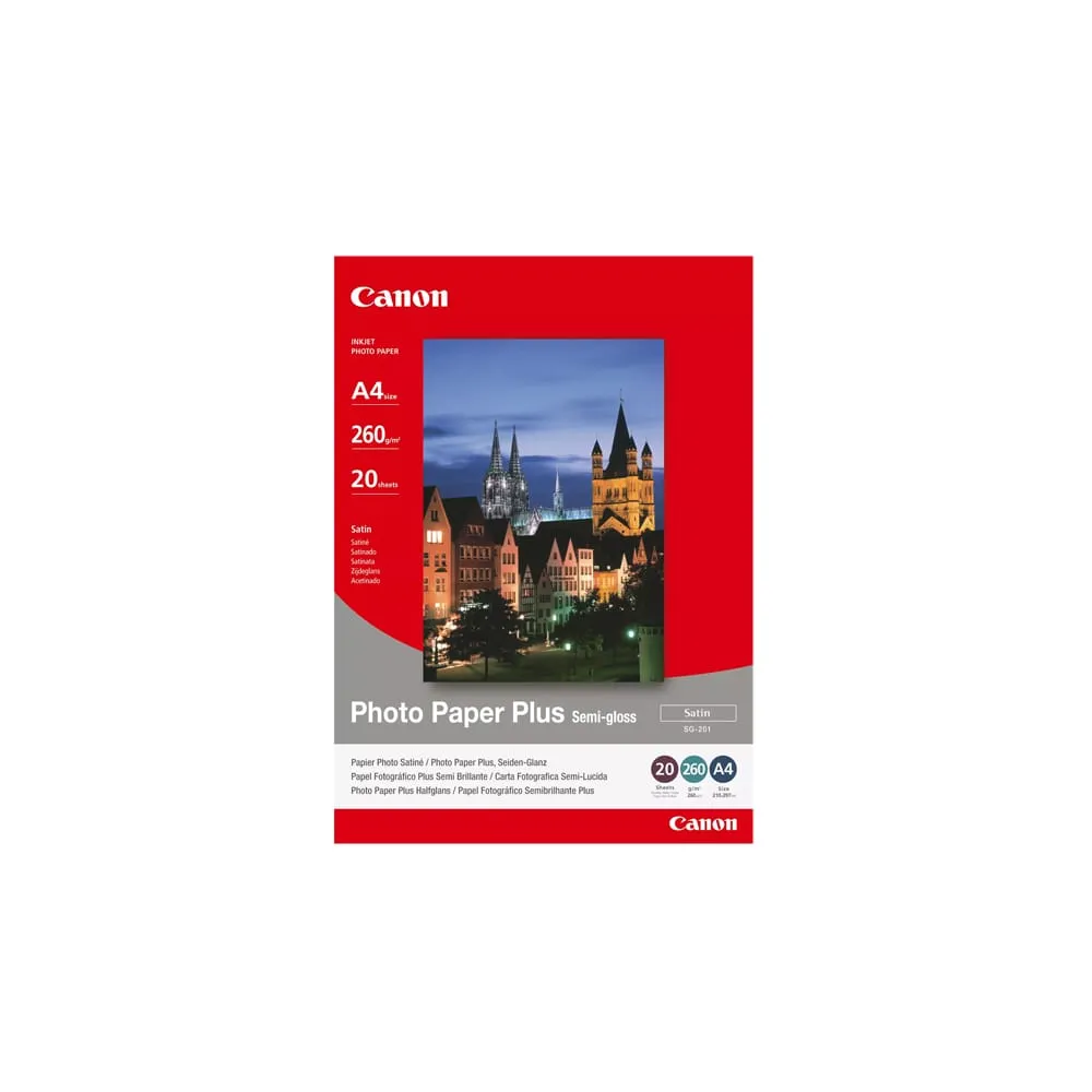 Canon - Canon Carta fotografica Plus Semi-Gloss SG-201 - A4 - 20 Fogli - 1686B021