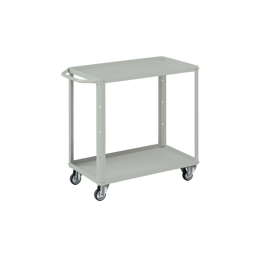Carrello da lavoro - 2 vasche da 80 x 45 cm - 91 x 45 x 81 cm - grigio - Tecnotelai