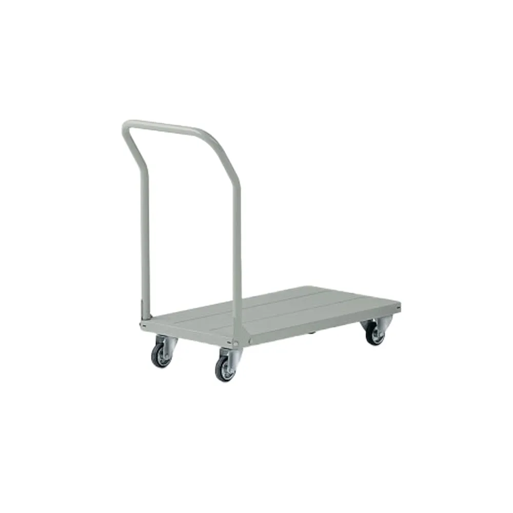 Carrello da lavoro - con manici smontabili e pianale - 150 kg - grigio - Tecnotelai