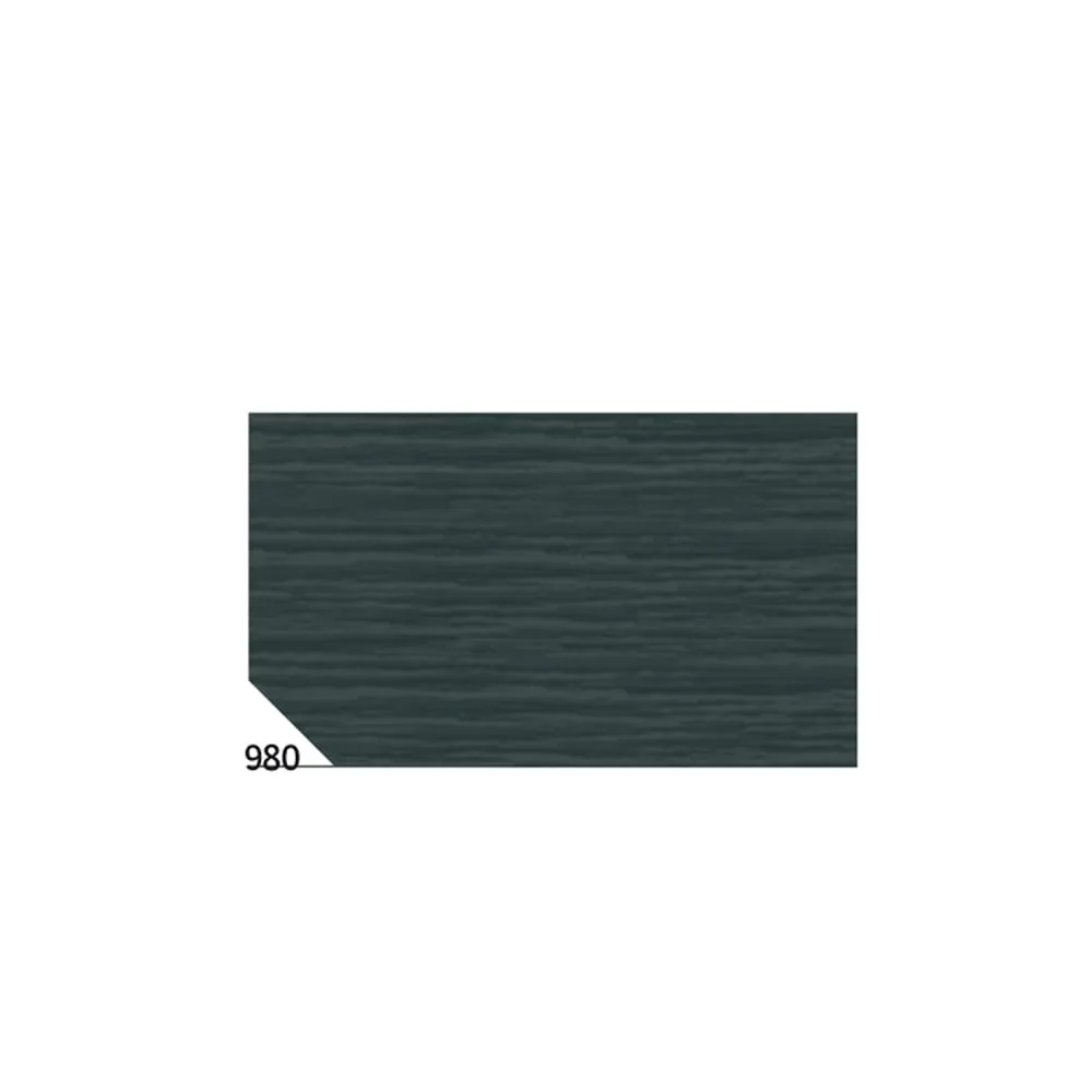 Carta crespa - 50 x 250 cm - 48 gr - nero 980 - Rex Sadoch - conf. 10 rotoli