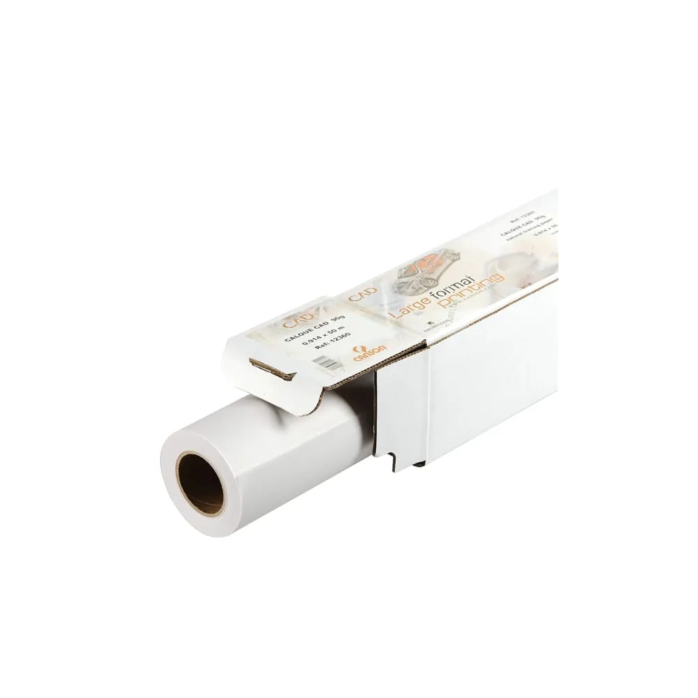 Carta plotter - 914 mm (36") x 50 mt - 90/95 gr - inkjet - lucida - bianco - Canson