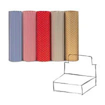 Carta regalo riciclata Graphic - 100 fogli - 70x100cm - fantasie assortite - Rex Sadoch