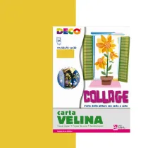 Carta velina - 50 x 76 cm - 20 gr - oro - Deco - busta 24 fogli