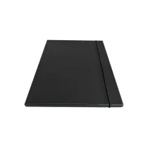 Cartella 3 lembi con elastico - 25 x 34 cm - dorso 1cm - grigio - Starline